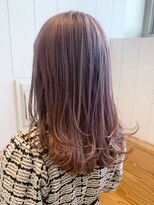 アイティーバイアルバム 藤沢店(IT by ALBUM)&nbsp;ラベンダーグレージュ_外ハネボブセクションカラー_ba381252