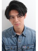 メンズ大人73ヘアー 少しカールのあるショート