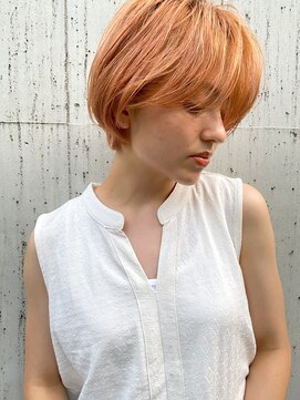 ガレージ バイ グリーン 原宿 表参道(Garage by green) 【loki】ハイトーン×マッシュショート