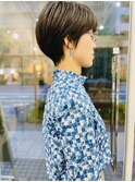大人可愛い30代40代50ショートボブショート丸みショート