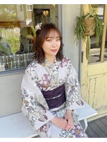 ヨナサン(Yona Saint)&nbsp;*+.ハーフアップ&浴衣着付け.:+