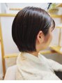 ポンテ 香椎店(ponte) ショートボブスタイル。耳にかける事でショート風にも。