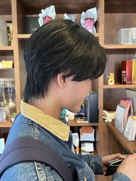 ルーム(Room) 韓国メンズセンターパート/カルマパーマ/メンズナチュラルヘア