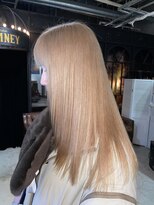 ノラ ヘアーサロン(NORA HAIR SALON)&nbsp;【akane】ケアブリーチハイトーンホワイトブロンドベージュ