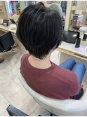50代ボリュームない方必見！乾かしただけでまとまるショートボブ