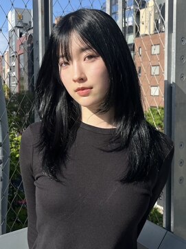 ルイス(L'wis) 久留栖るなちゃん♪小顔薄めバングエアリーロング前髪エモージュ