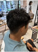 癖毛を活かしてパーマ風カット