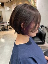 ティダスマイル ふじみ野店(tida smile)&nbsp;ヴァイオレットインナーカラーメニュアンスショート