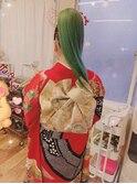 成人式アップヘアー