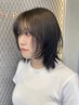 【Ririka全員】うる艶カラー＋顔周りカット￥9000