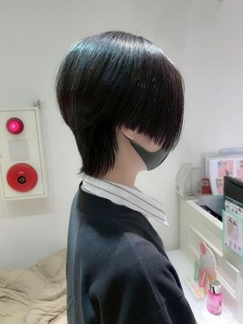 バブ バイネオリーブ(Bab by neolive) 自由が丘美髪外ブルーブラックイメチェンショートウルフ