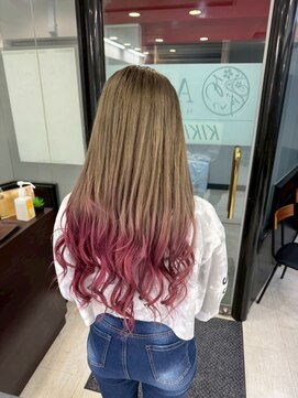 アイズ 本厚木(AIZU) グラデーションカラー/ピンクベージュ