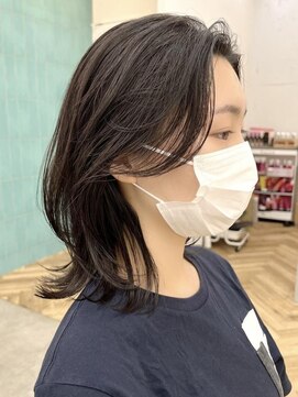 コンティロミー(CONTI ROMMY.) 本厚木◎小顔レイヤーカットくびれウルフ黒髪ヘッドスパ髪質改善