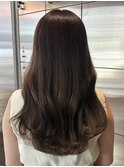20代30代髪質改善カラー透明感ミルクティーベージュ秋カラー