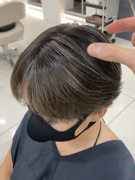 ミングル(MINGLE) 30代40代50代くびれヘア似合わせカット白髪ぼかしアースカラー