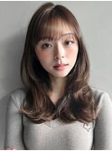 前髪フェイスフレーミングうるツヤ外ハネボブ似合わせカット