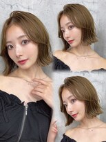 リミットバイアフィナー 大宮店(limit by Afinar) くびれボブ/レイヤーボブ/オリーブベージュ