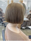 ミニボブ×ミルクティーベージュ