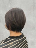 ショートボブ×ショコラブラウン