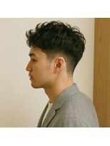スープレックス ヘアーデザイン(SOUPREX HAIR DESIGN)&nbsp;大人メンズ刈り上げナチュラルパーマ　20代 30代 40代 50代 60代