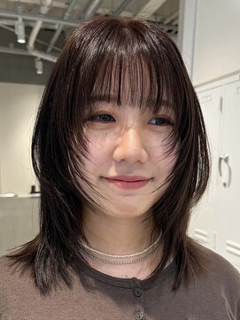 テクネ 天神大名(techne) 天神大名レイヤーカット大人レイヤーくびれヘアロング今泉