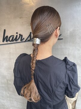 エムドットヘアーサロン(M. hair salon) 結婚式 ぴったり編みヘア