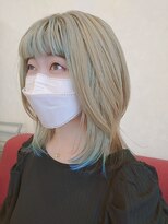 フレンズオブジェ(FRIENDS obje)&nbsp;緑が映えるインナーカラー