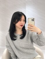 ミヨン 京橋店(miyon)&nbsp;韓国レイヤーカット×暗髪カラー×髪質改善