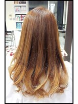 メタ(META) カット + Wカラー(ホイルワーク&ベージュグレー)