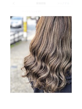 ルーナヘアー(LUNA hair) 『京都 ルーナ』 グレージュ×ハイライト 【草木真一郎】