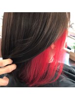 ビール 今泉店(BEER)&nbsp;【BEER 山崎雄太朗】インナーカラー　レッド