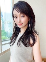 アフロート ディル(AFLOAT D'L)&nbsp;AFLOAT/矢田菜津紀/表参道/レイヤーくびれセミディ/ブラウン