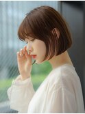 前髪あり小顔大人内巻きボブ20代30代40代【AIN.表参道】川原大地