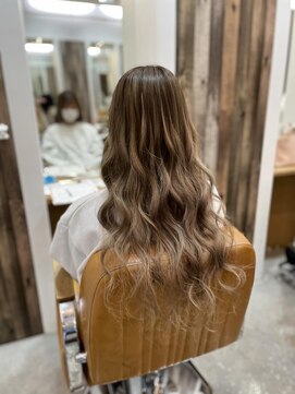 エデン ミュージアム(EDeN MUSEUM) #プルエクステ#エクステ#ロングヘア#グレージュ