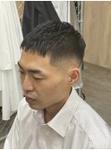 スキンフェード×クロップ