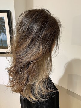 オーク ガーデン 中目黒(OAK garden) ソンブレカラー インナーカラー ホワイティグレージュ【中目黒】