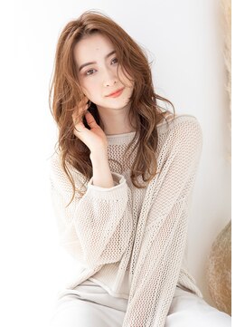 トティア 梅田(Totia) 【Totia梅田】大人ウェーブ×ミルクティーベージュ