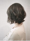 大人透明感ボブ