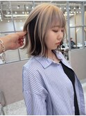 ドレスヘア/ショコラアッシュ/ヘルシースタイル/インナーカラー