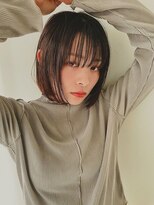ボブ×インナーカラー