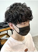 STYLE藤沢メンズマッシュ黒髪刈り上げスパイラルパーマ