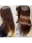 インナーカラーx美髪矯正