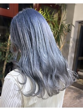 ヲタク(wotaku.) ブルーシルバーシルバーグレーハイトーンカラーブリーチカラー