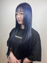 プラス ファースト ヘア(Plus 1st) ブルーブラック×スーパーロング×髪質改善