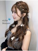 ハーフアップ/ヘアセット/ヘアアレンジ/千葉/MANAMI