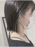 イヤリングカラー×プラチナグレー