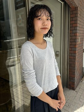 ハマモト ボブパーマ　ダーストーン