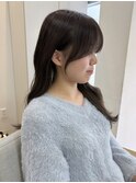 顔まわりカット　後れ毛 r