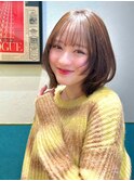 ミニウルフレイヤーカット顔周りカット前髪カット韓国ボブ/立川