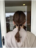 ポニーテールアレンジ